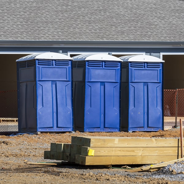 is there a specific order in which to place multiple portable toilets in Rowland Heights California